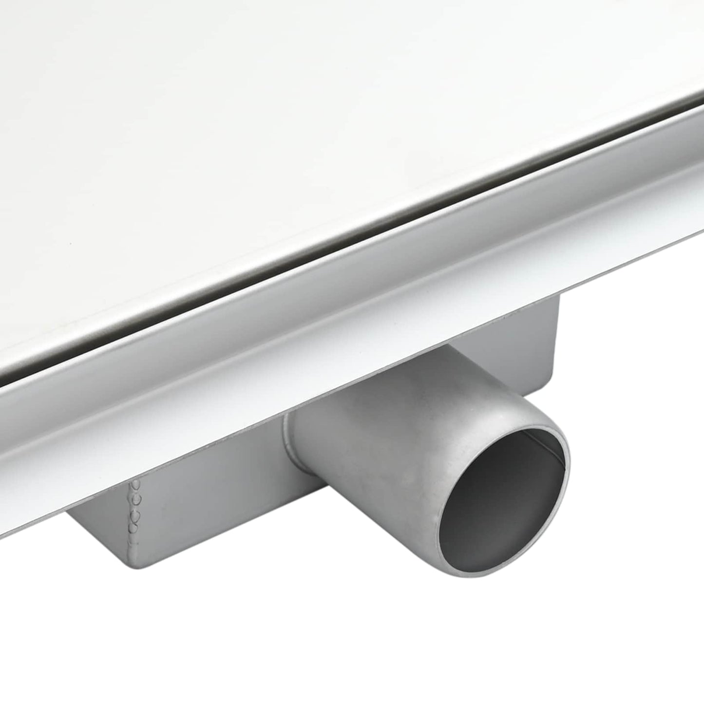 2 v 1 trojúhelníkový sprchový odtok Stříbrná 25 x 25 cm