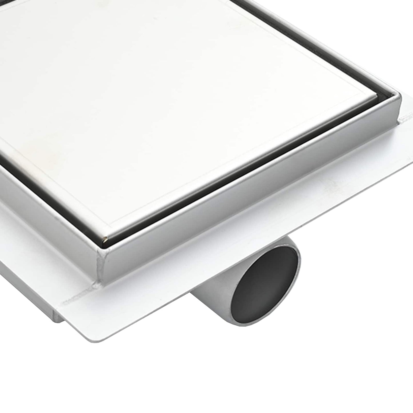 2 v 1 sprchový odtok Stříbrná 15 x 15 cm Nerezová ocel 304