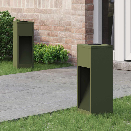 Solární LED osvětlení cesty 2 pcs Olivově zelená