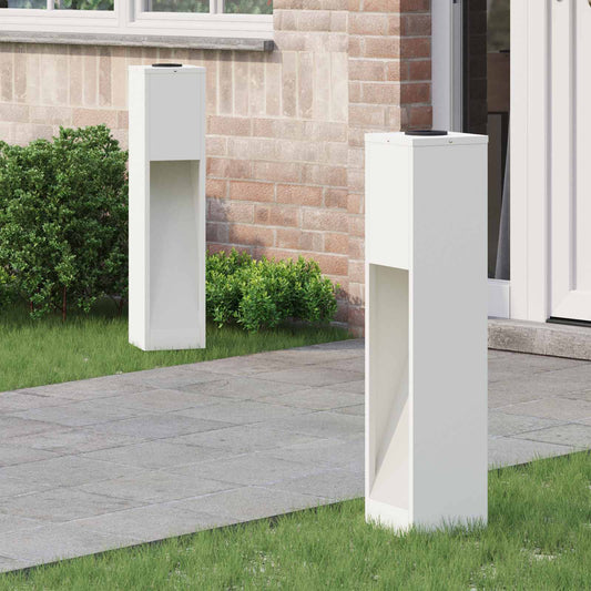 Solární LED osvětlení cesty 2 pcs Bílá Studeně válcovaná ocel