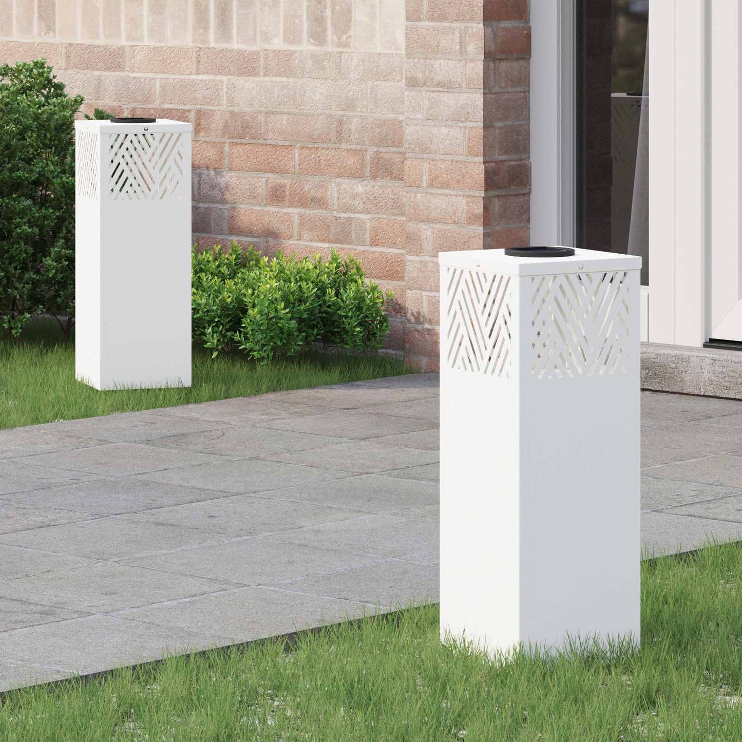 Solární LED Cestovní Světlo 2 pcs Bílá Studeně válcovaná ocel