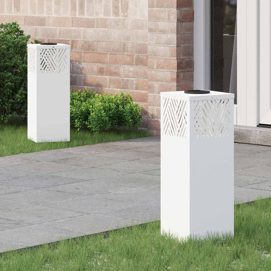 Solární LED Cestovní Světlo 2 pcs Bílá Studeně válcovaná ocel