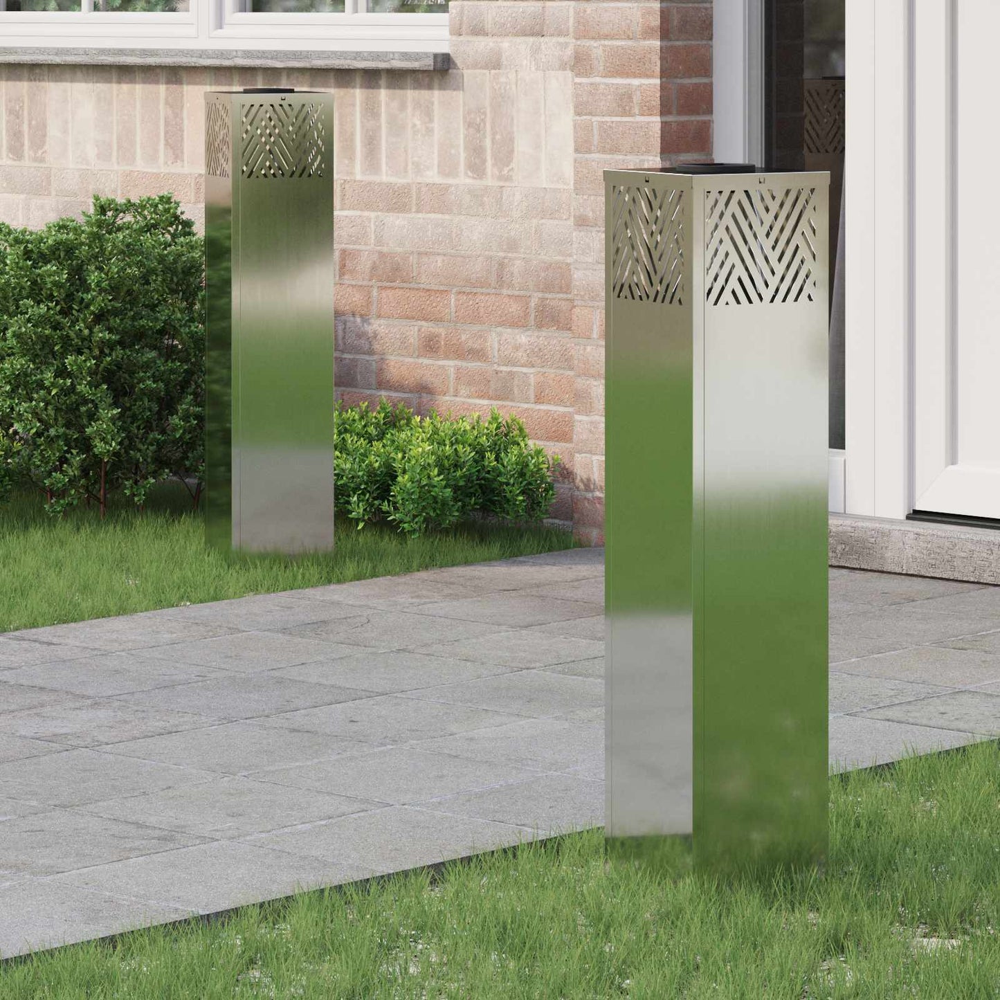 Solární LED Cestovní Světlo 2 pcs Pozinkovaný Pozinkovaný